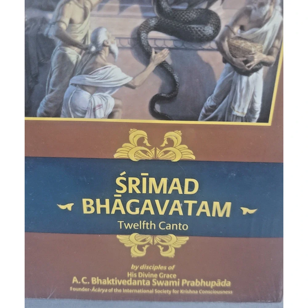 Srimad Bhagavatam Twelfth Canto Hardcover Book Age of Deterioration BBT Sealed